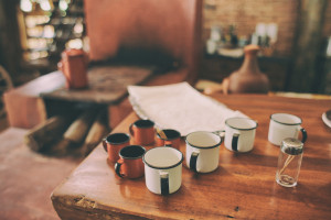 Coffee mugs in the kitchen