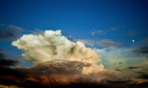 Blue sky clouds
