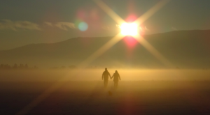 Walking into the sunset